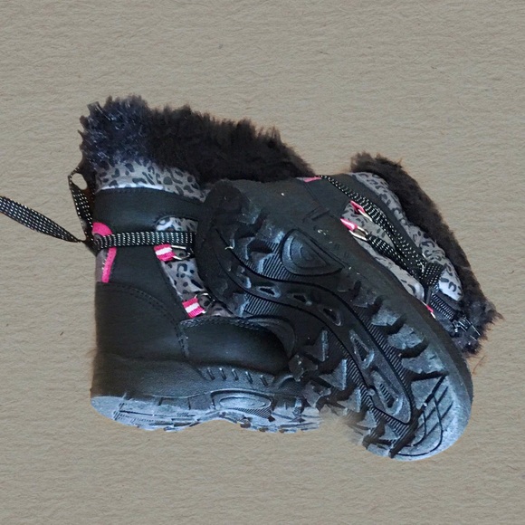 RuggedBear Little Girls Snow Boot Black Size 9 - Picture 5 of 7
